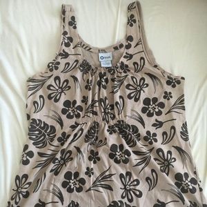 Stitch tank top floral